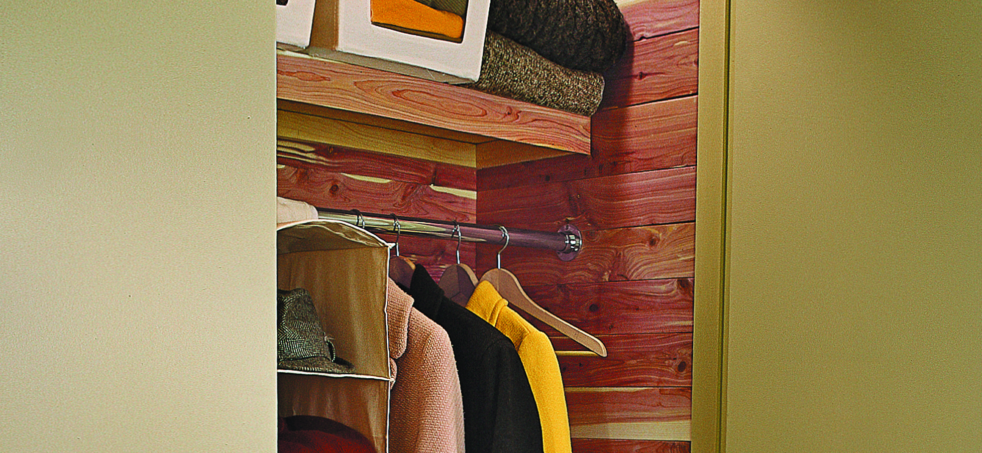 Cedar Lining in Closet.